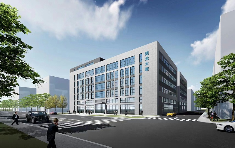 肇庆万洋工业园建龙电器厂房外墙真石漆项目