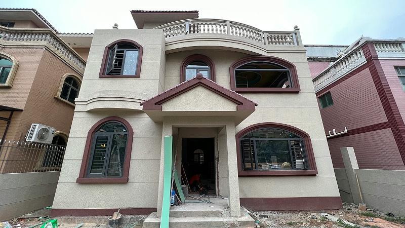 深圳龙华瓷片外墙翻新（仿石漆）项目